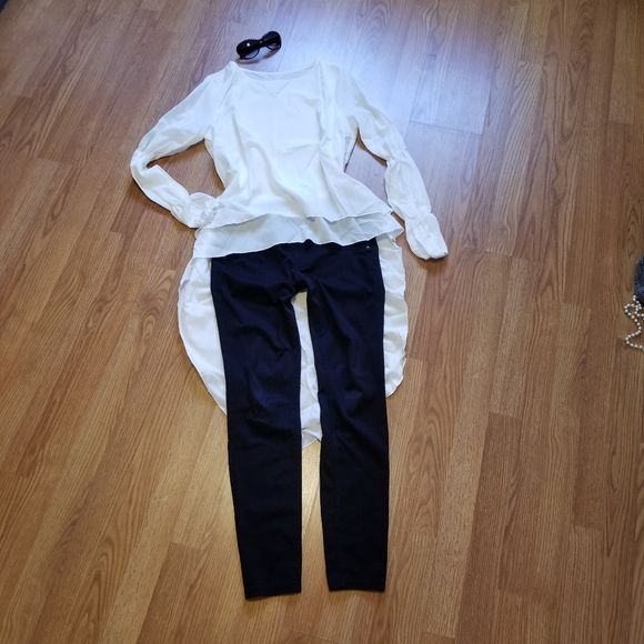 Last 1  Dual layered flowing hi low top - Picture 2 of 6